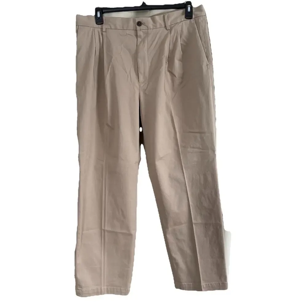 New Banana Republic Men’s Rapid Movement Chino Smithfield Pleated Size 36x30